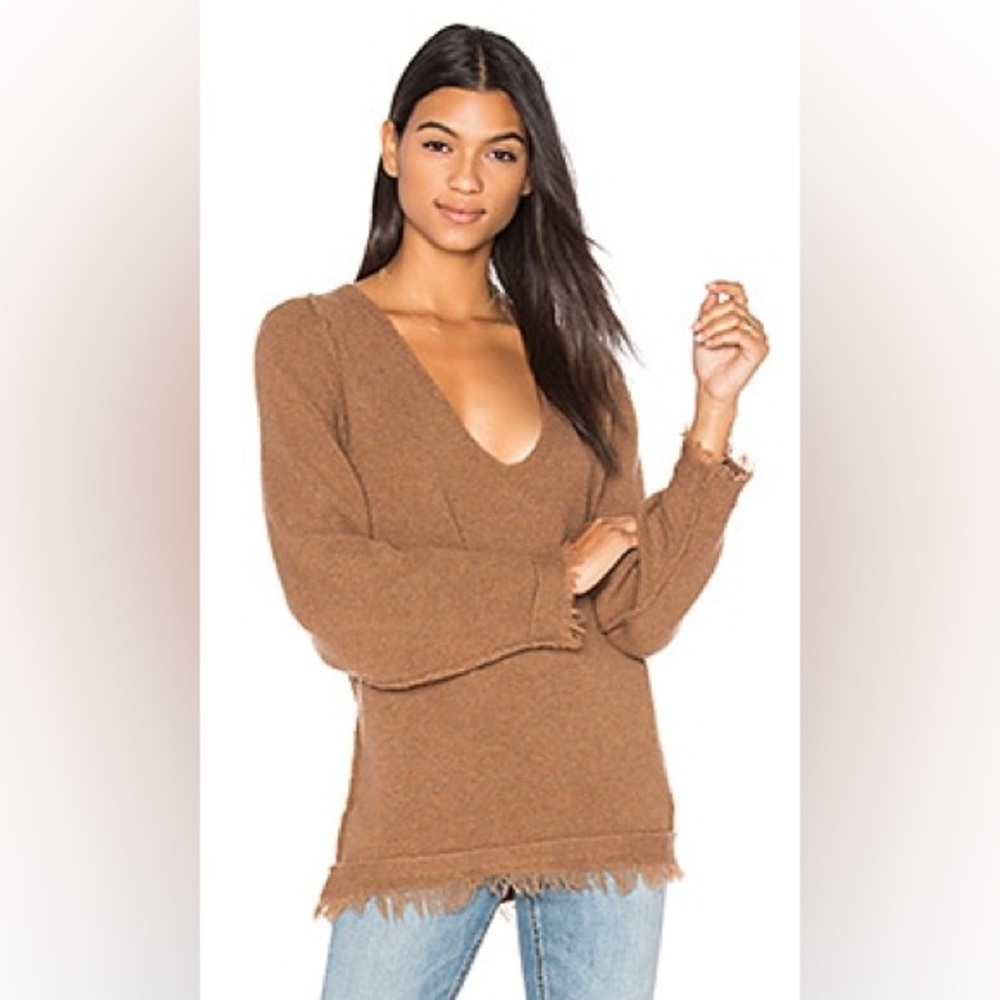 Free People Irresistible V Sweater in Terracotta